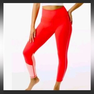 ZYIA Popsicle Pink Reflective Stripe LNT Hi-Rise 7/8 24”